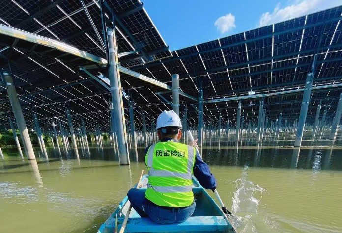 漁光互補(bǔ)光伏電站防雷接地檢測(cè)